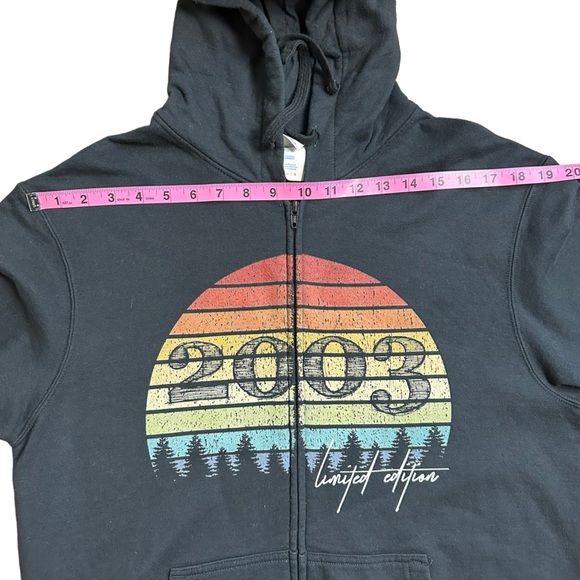 Port‎ and Company Black Full Zipp Up Hoodie 2003 Limited Edition Size: L - Picture 6 of 10